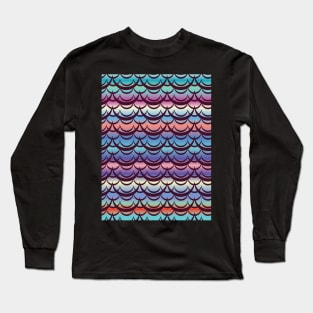 Mermaid Scales Rainbow Gradient Long Sleeve T-Shirt